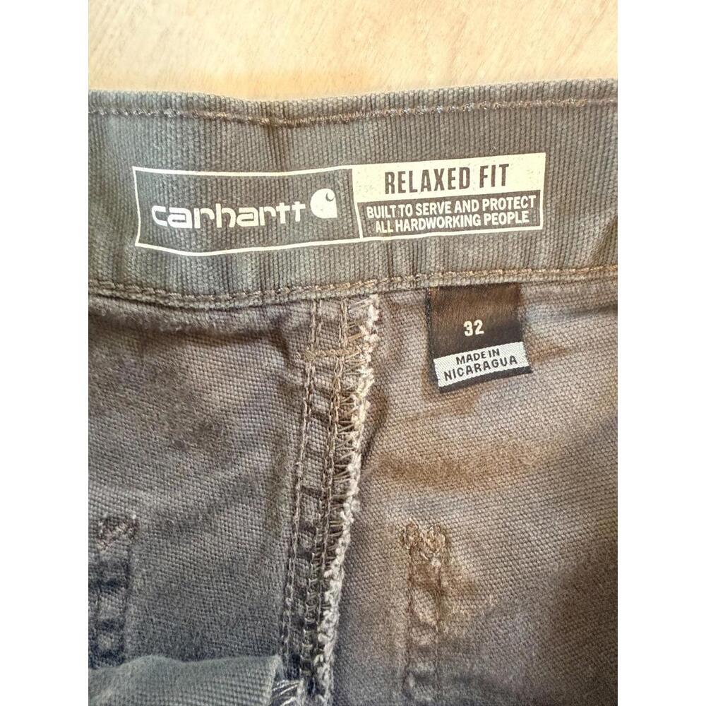 Carhartt Relaxed Fit Rugged Flex Rigby Gray Mens Shorts Size 32 - Picture 3 of 13